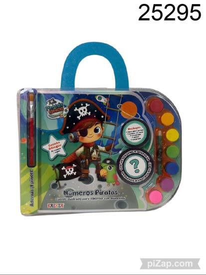 Imagen de LIBRO PARA PINTAR "NUMEROS PIRATAS"  12.25